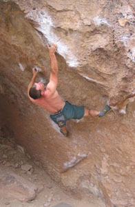 picture of Tom climbing 