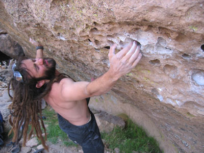 picture of Merrick climbing 