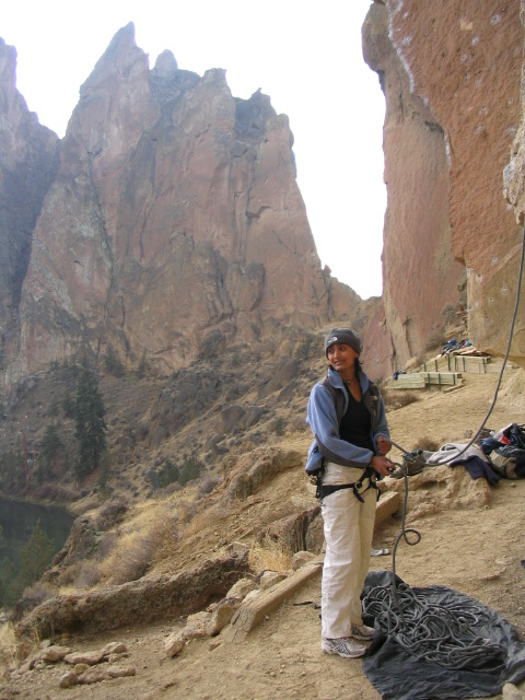 picture of Nandini Belaying 