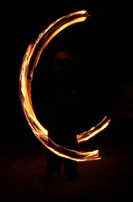 picture of spinning poi in Bishop 