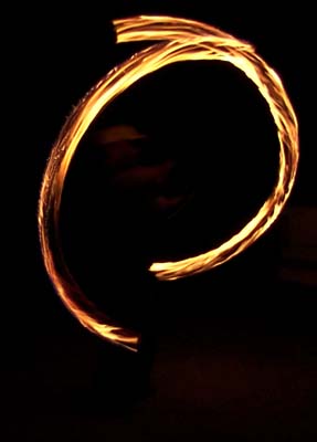 picture of spinning poi in Bishop 